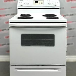 Used Whirlpool 30” Freestanding Coil Stove WERE3000PQ2 For Sale