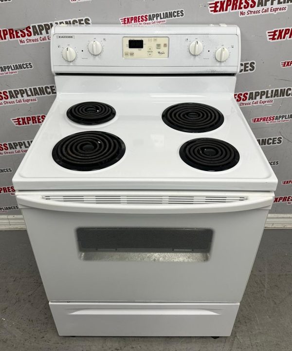 Used Whirlpool 30” Freestanding Coil Stove WERE3000PQ2 For Sale