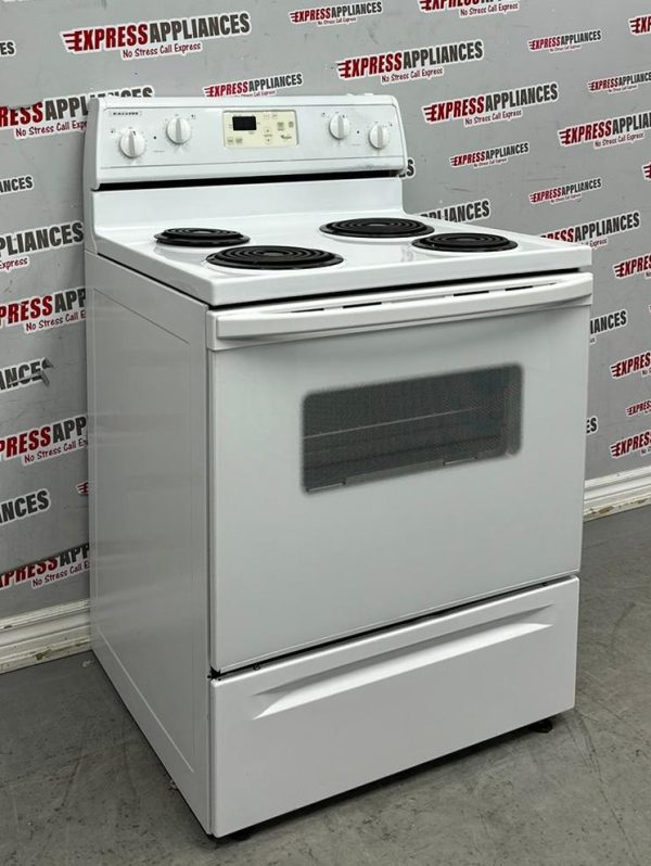 Used Whirlpool 30” Freestanding Coil Stove WERE3000PQ2 For Sale