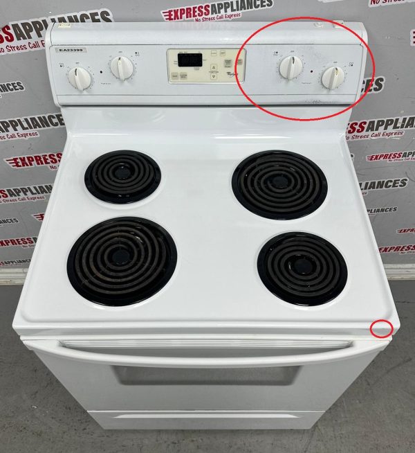 Used Whirlpool 30” Freestanding Coil Stove WERE3000PQ2 For Sale