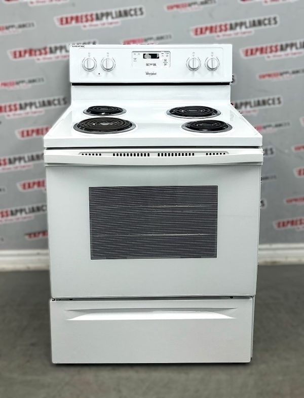 Used Whirlpool 30” Freestanding Coil Stove YWFC150M0EW0 For Sale