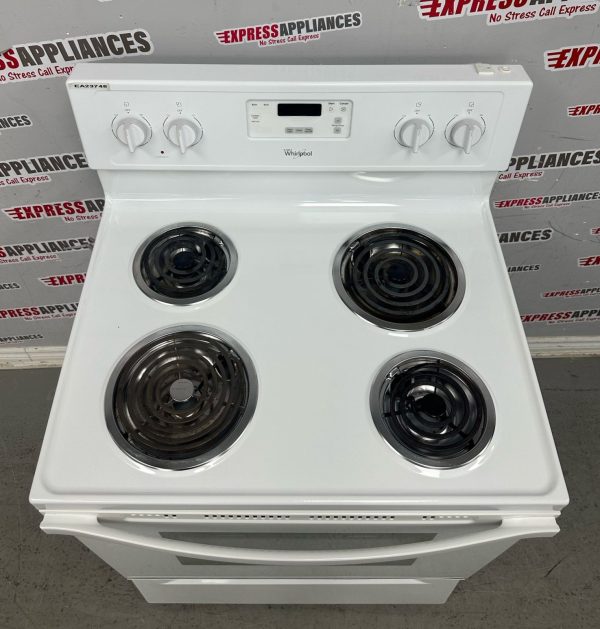 Used Whirlpool 30” Freestanding Coil Stove YWFC150M0EW0 For Sale