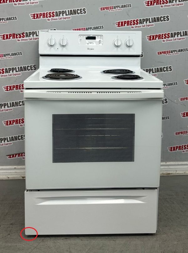 Used Whirlpool 30” Freestanding Coil Stove YWFC150M0EW0 For Sale