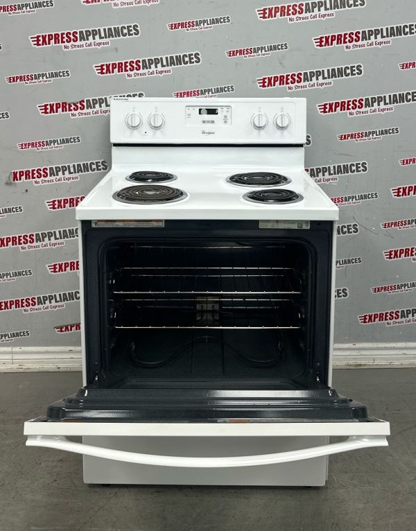 Used Whirlpool 30” Freestanding Coil Stove YWFC150M0EW0 For Sale