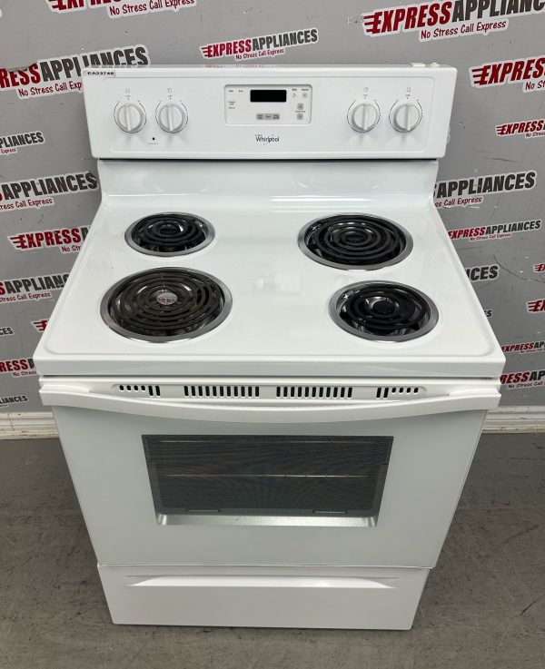 Used Whirlpool 30” Freestanding Coil Stove YWFC150M0EW0 For Sale