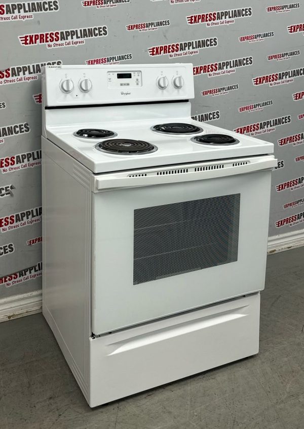 Used Whirlpool 30” Freestanding Coil Stove YWFC150M0EW0 For Sale