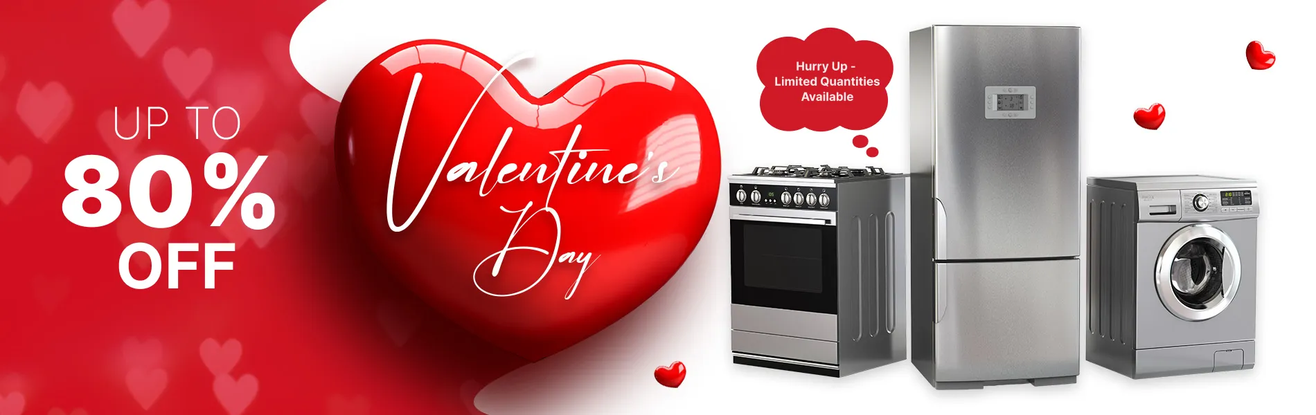 Used appliances valentine day sale 2025