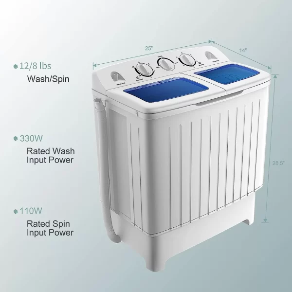 New Costway 24” Portable Washing Machine FP10871 For Sale