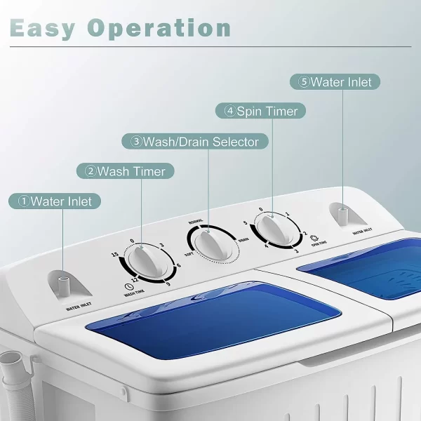 New Costway 24” Portable Washing Machine FP10871 For Sale