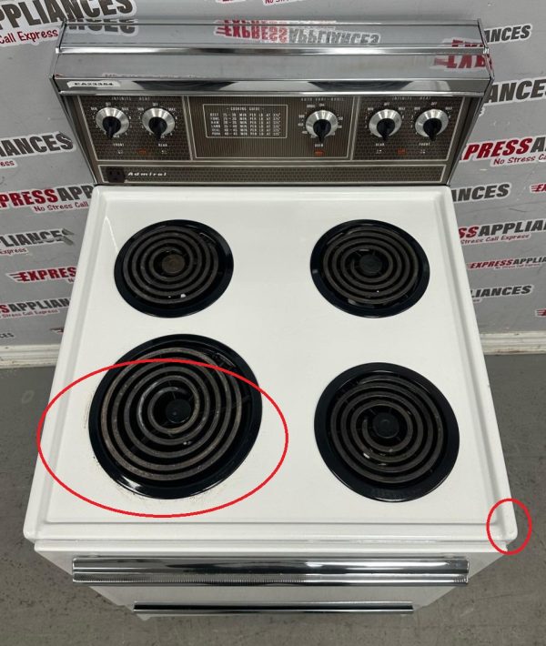 Used Admiral 24" Freestanding Coil Stove For Sale