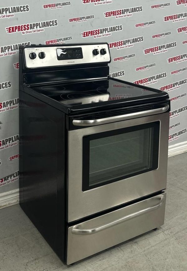 Used Frigidaire 30” Freestanding Glass Top Stove CFEF3048LSK For Sale