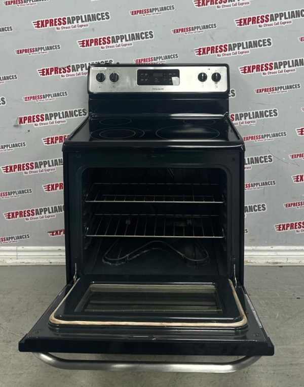 Used Frigidaire 30” Freestanding Glass Top Stove CFEF3048LSK For Sale