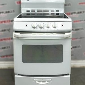 Used GE 24" Freestanding Glass Top Stove JCAP760WM1WW For Sale