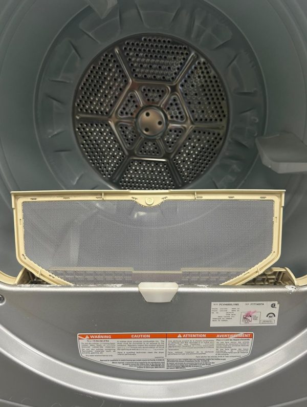 Used GE 27” Electric Stackable Dryer PCVH680EJ1MS For Sale