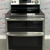 Used GE 30” Freestanding Glass Top Double Oven Stove PCB980SJ2SS For Sale (1)