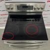 Used GE 30” Freestanding Glass Top Double Oven Stove PCB980SJ2SS For Sale (11)