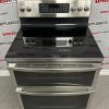 Used GE 30” Freestanding Glass Top Double Oven Stove PCB980SJ2SS For Sale (5)