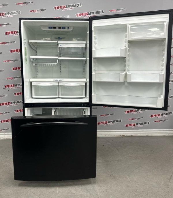 Used GE 33” Bottom Freezer Refrigerator PDS22MBSBBB For Sale