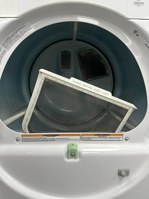 Used Kenmore 27” Front Load Washer and Electric Dryer Stackable Set 110.475716 110.C87571601 For Sale