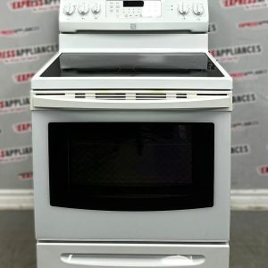 Used Kenmore 30” Freestanding Glass Top Stove 970C653120 For Sale