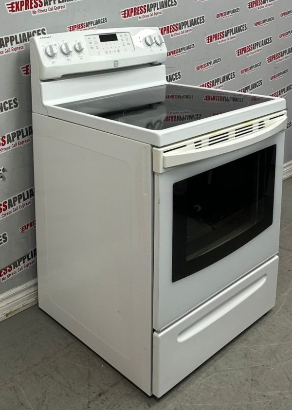 Used Kenmore 30” Freestanding Glass Top Stove 970C653120 For Sale