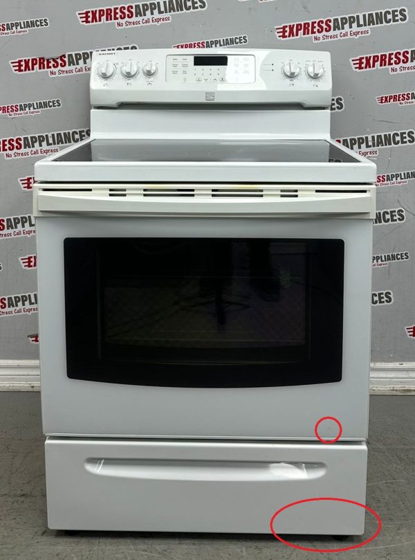 Used Kenmore 30” Freestanding Glass Top Stove 970C653120 For Sale