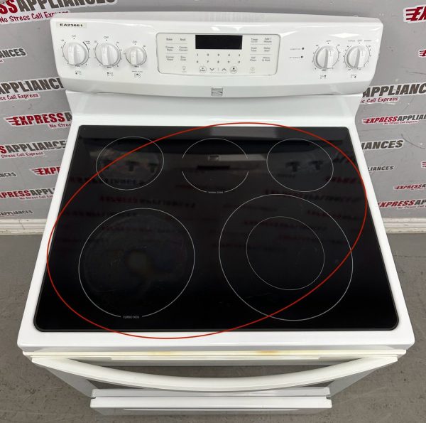 Used Kenmore 30” Freestanding Glass Top Stove 970C653120 For Sale