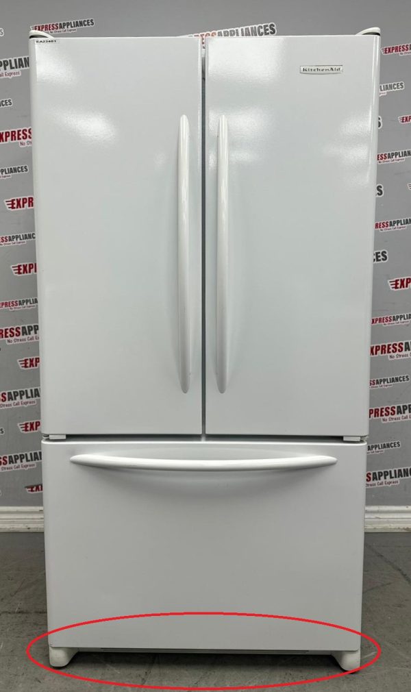 Used KitchenAid 36” French Door Refrigerator KBFA25ERWH01 For Sale