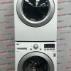 Used LG 27” Front Load Washer and Electric Dryer Stackable Set WM3270CW DLE3170W For Sale (1)