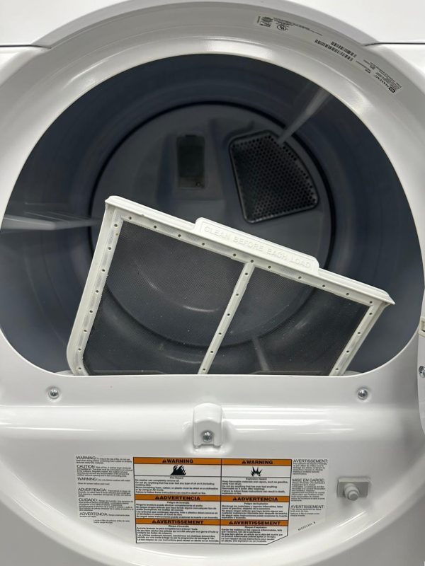 Used Maytag 27” Front Load Washer and Electric Dryer Stackable Set MHWE200XW00 YMEDE200XW1 For Sale