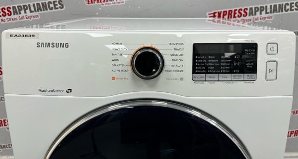 Used Samsung 24” Electric Stackable Dryer DV22K6800EW/AC SKU: EA23839 For Sale