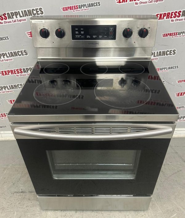 Used Samsung 30” Freestanding Glass Top Stove NE59K3310SS/AC For Sale