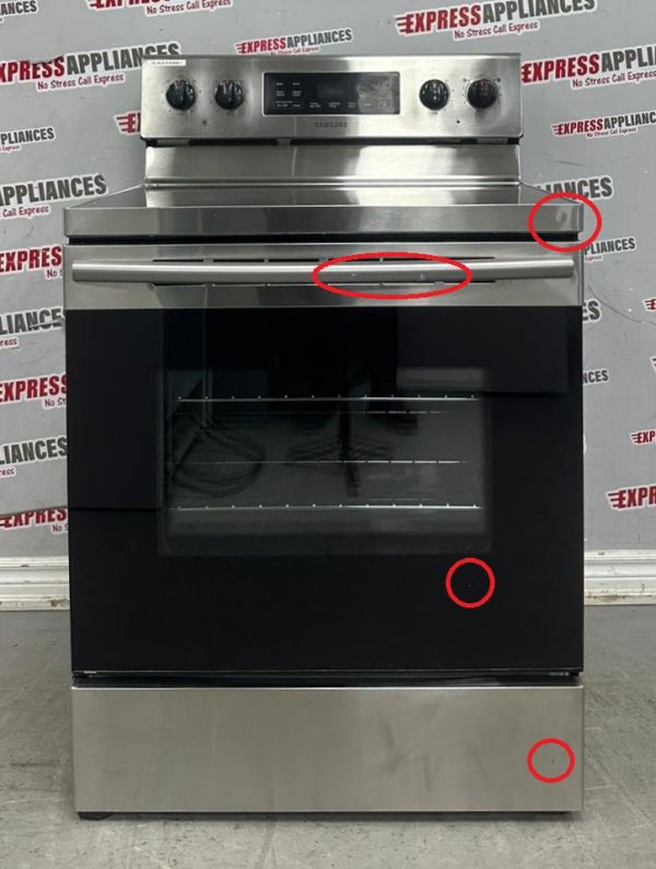 Used Samsung 30” Freestanding Glass Top Stove NE59K3310SS/AC For Sale