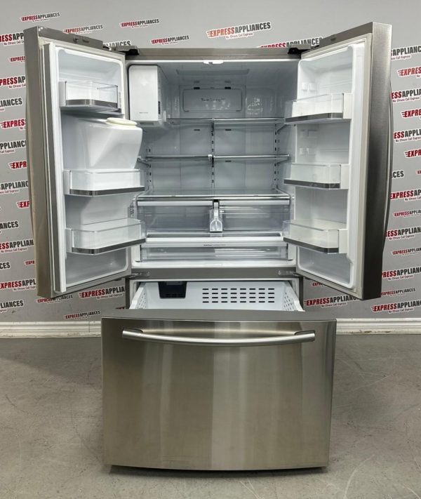 Used Samsung 36” French Door Refrigerator RF323TEDBSR For Sale