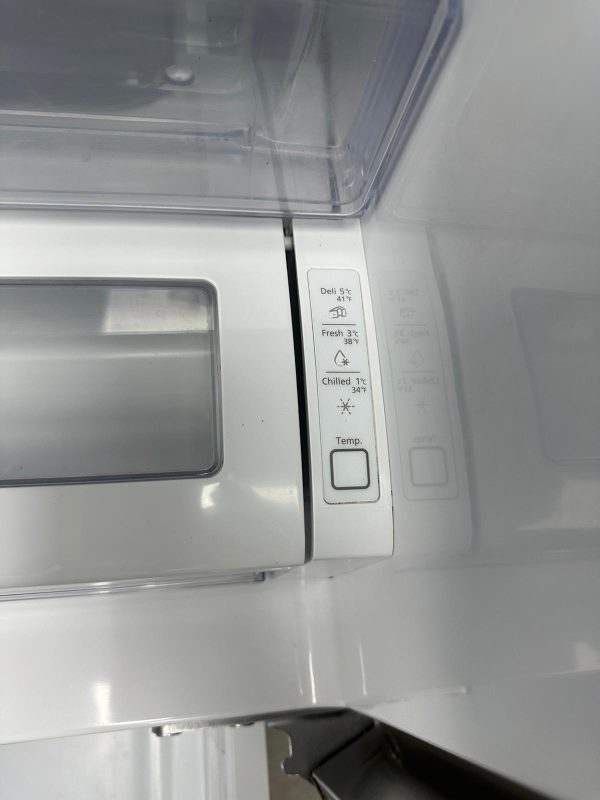 Used Samsung 36” French Door Refrigerator RF323TEDBSR For Sale