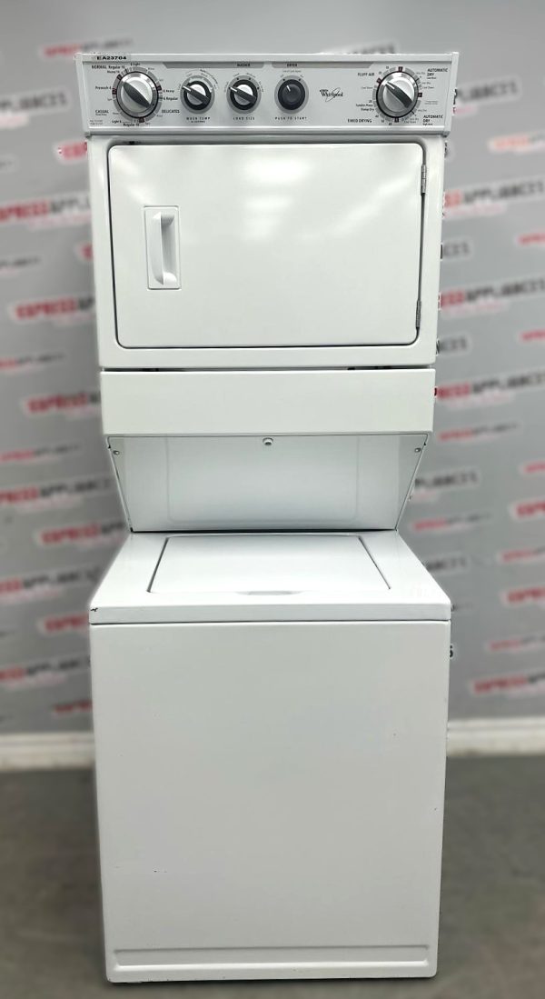 Used Whirlpool 27” Laundry Center Washer and Dryer YWET3300SQ2 For Sale