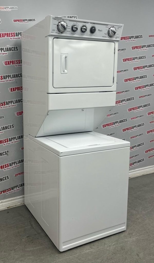 Used Whirlpool 27” Laundry Center Washer and Dryer YWET3300SQ2 For Sale