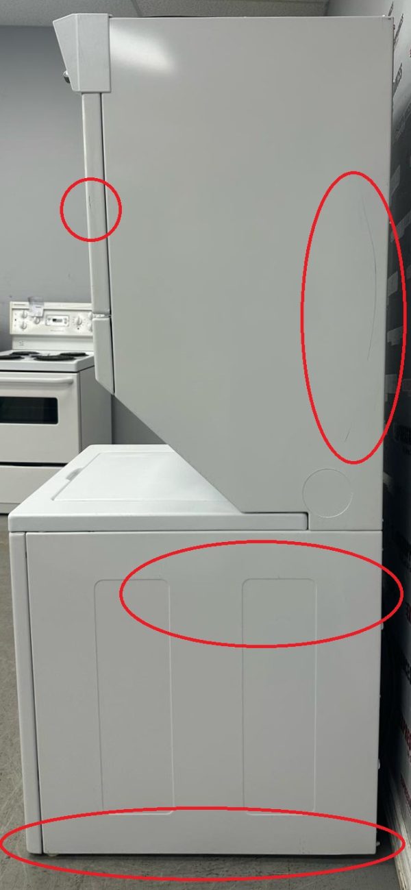 Used Whirlpool 27” Laundry Center Washer and Dryer YWET3300SQ2 For Sale