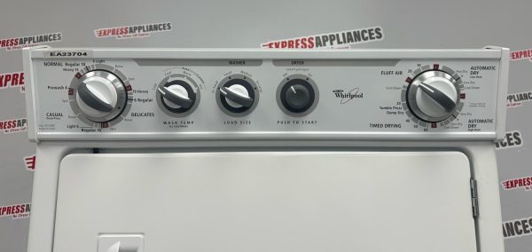 Used Whirlpool 27” Laundry Center Washer and Dryer YWET3300SQ2 For Sale