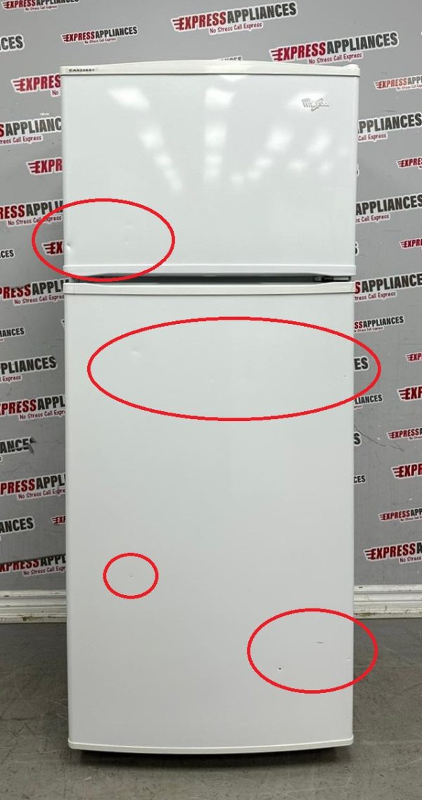 Used Whirlpool 28” Counter Depth Top Freezer Refrigerator W8RXCGFXQ02 For Sale