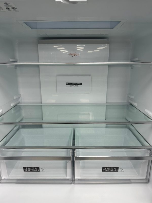 Used Whirlpool 36” Counter Depth French Door Refrigerator WRQA59CNKZ For Sale