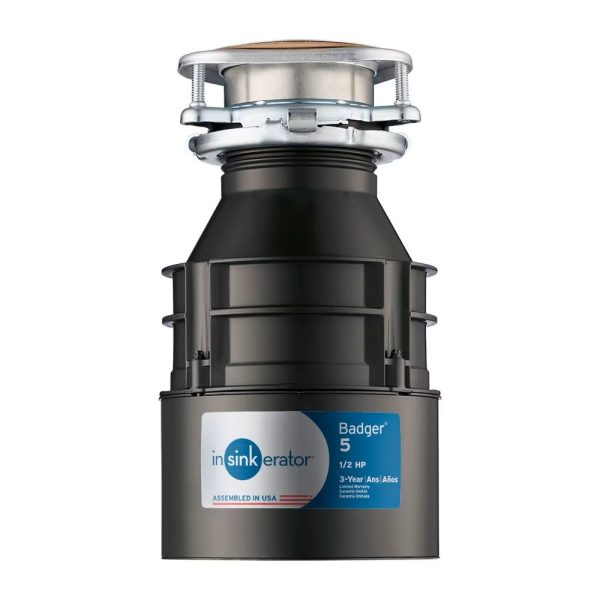 New InSinkErator 1/2 HP Garbage Disposal Badger 5 For Sale