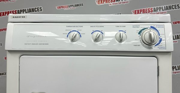 Used 27” Kenmore Front Load Washer and Frigidaire Electric Dryer Stackable Set 970-C47062-10 GLEQ442CES0 For Sale