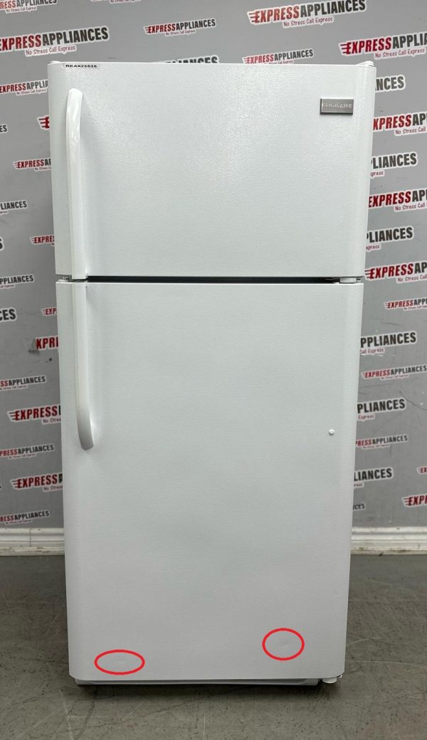 Used Frigidaire 30” Top Freezer Refrigerator FFTR1821QW3 For Sale