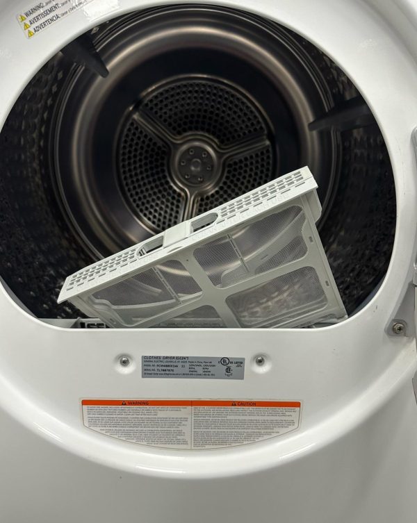 Used GE 24” Electric Stackable Dryer PCVH480EK1WW SKU: EA22698 For Sale