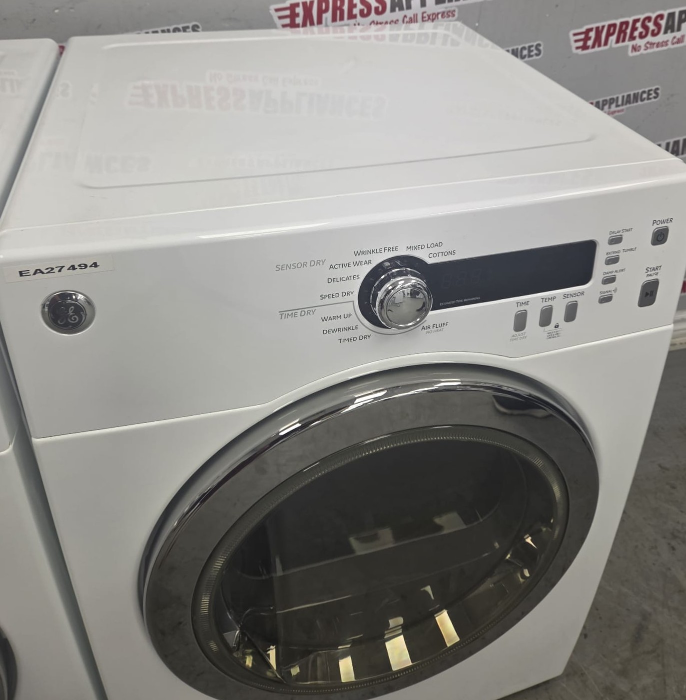 Used GE 24” Front Load Washer and Electric Dryer Stackable Set WCVH4800K2WW PCVH480EK1WW For Sale Used GE 24” Front Load Washer and Electric Dryer Stackable Set WCVH4800K2WW PCVH480EK1WW For Sale