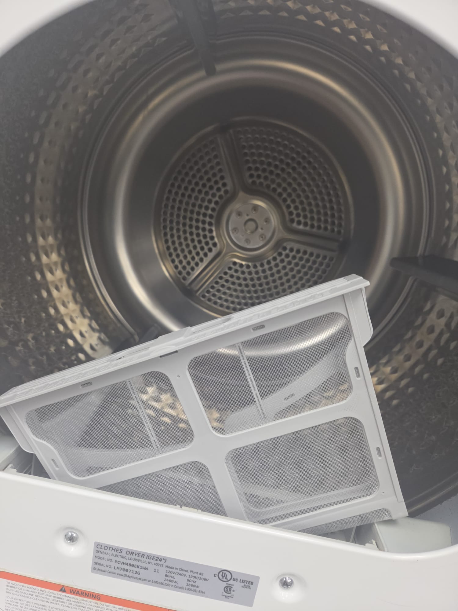 Used GE 24” Front Load Washer and Electric Dryer Stackable Set WCVH4800K2WW PCVH480EK1WW For Sale Used GE 24” Front Load Washer and Electric Dryer Stackable Set WCVH4800K2WW PCVH480EK1WW For Sale