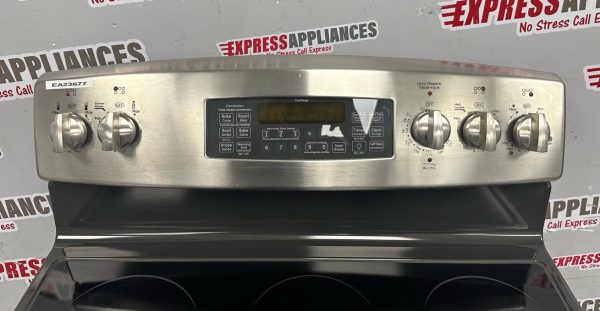 Used GE 30” Freestanding Glass Top Stove PCB980SF1SS For Sale