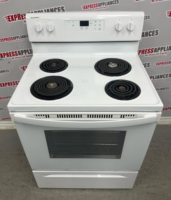 Used Whirlpool 30” Freestanding Coil Stove YWFC150M0JW0 For Sale