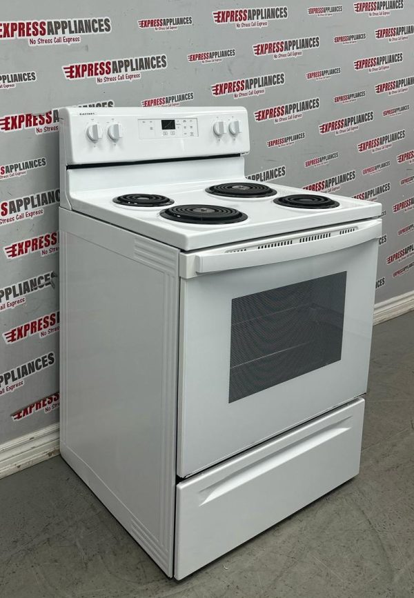 Used Whirlpool 30” Freestanding Coil Stove YWFC150M0JW0 For Sale